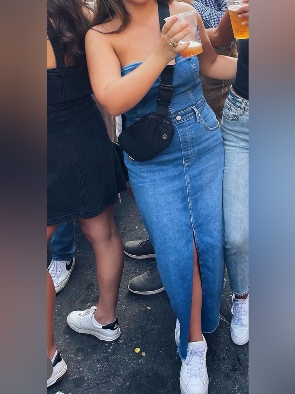 Free People Picture Perfect Denim Midi Dress